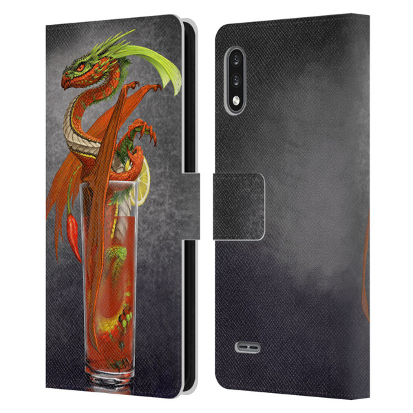 Stanley Morrison Dragons Red Tomato Bloody Mary Leather Book Wallet Case Cover For LG K22