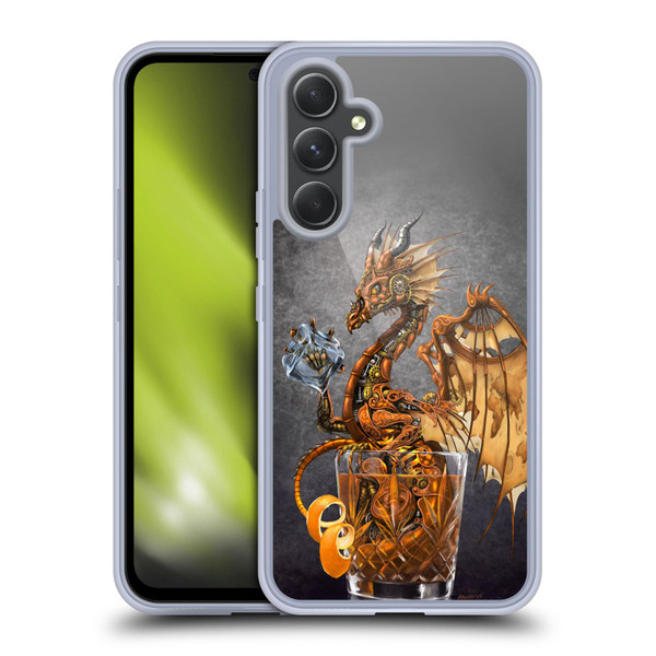 Stanley Morrison Dragons Gold Steampunk Drink Soft Gel Case for Samsung Galaxy A54 5G