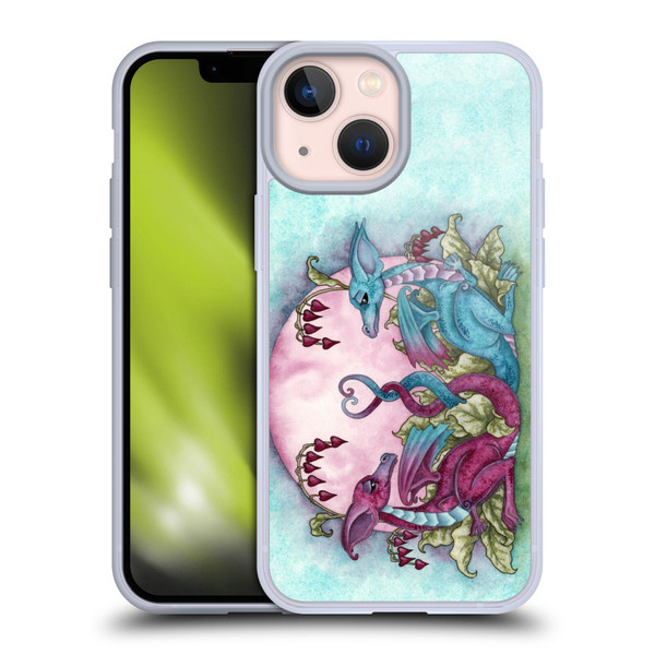 Amy Brown Folklore Love Dragons Soft Gel Case for Apple iPhone 13 Mini