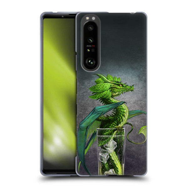 Stanley Morrison Dragons Green Mojito Drink Soft Gel Case for Sony Xperia 1 III