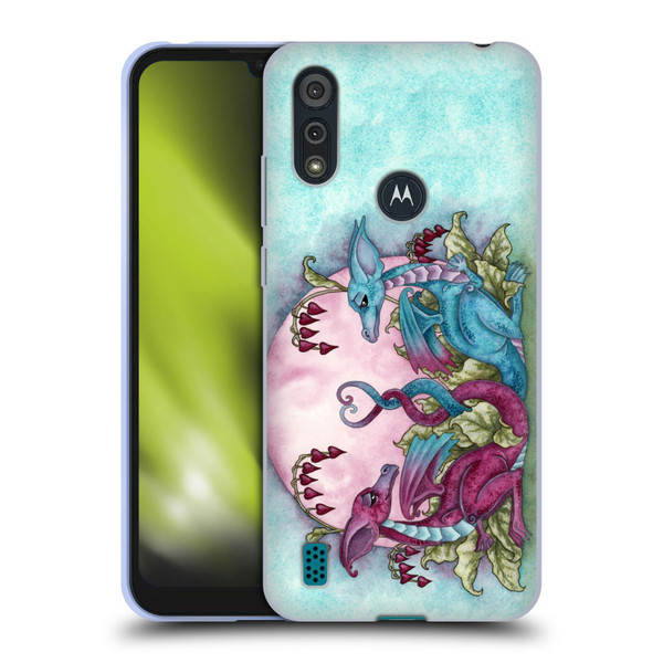 Amy Brown Folklore Love Dragons Soft Gel Case for Motorola Moto E6s (2020)