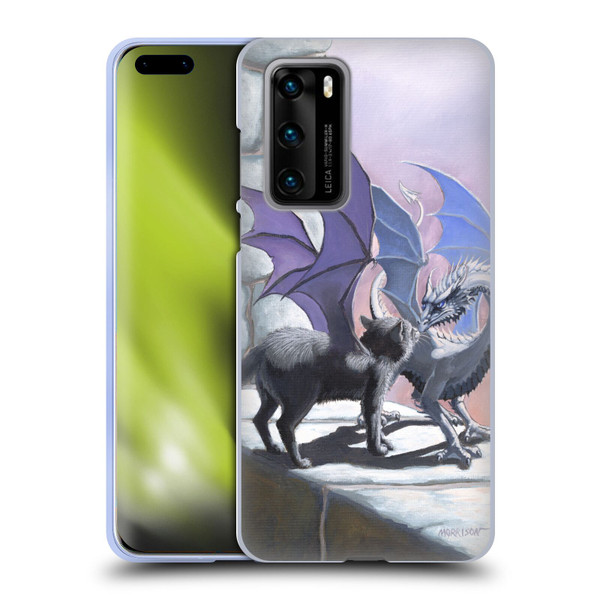 Stanley Morrison Dragons 2 Black Winged Cat Soft Gel Case for Huawei P40 5G