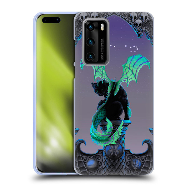 Stanley Morrison Dragons 2 Gothic Winged Cat Soft Gel Case for Huawei P40 5G