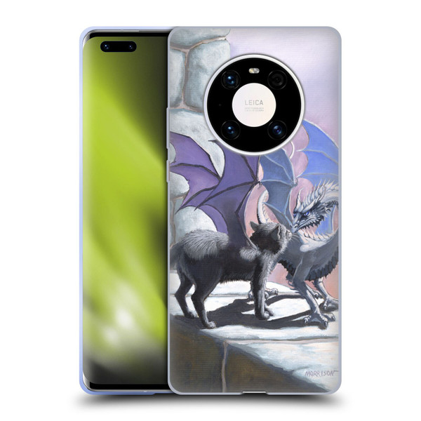 Stanley Morrison Dragons 2 Black Winged Cat Soft Gel Case for Huawei Mate 40 Pro 5G