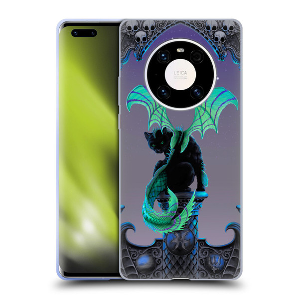 Stanley Morrison Dragons 2 Gothic Winged Cat Soft Gel Case for Huawei Mate 40 Pro 5G