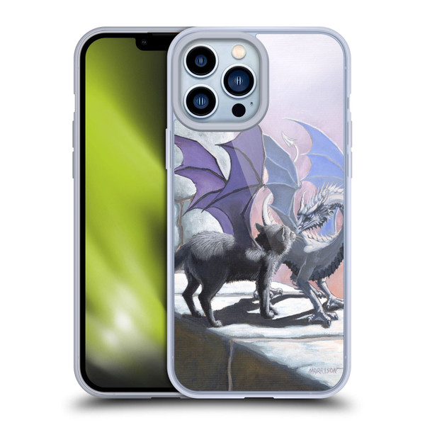 Stanley Morrison Dragons 2 Black Winged Cat Soft Gel Case for Apple iPhone 13 Pro Max