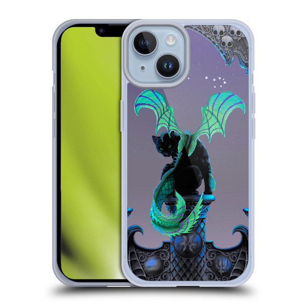 Stanley Morrison Dragons 2 Gothic Winged Cat Soft Gel Case for Apple iPhone 14