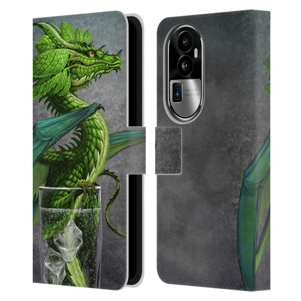 Stanley Morrison Dragons Green Mojito Drink Leather Book Wallet Case Cover For OPPO Reno10 Pro+