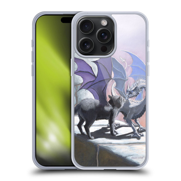 Stanley Morrison Dragons 2 Black Winged Cat Soft Gel Case for Apple iPhone 15 Pro Max