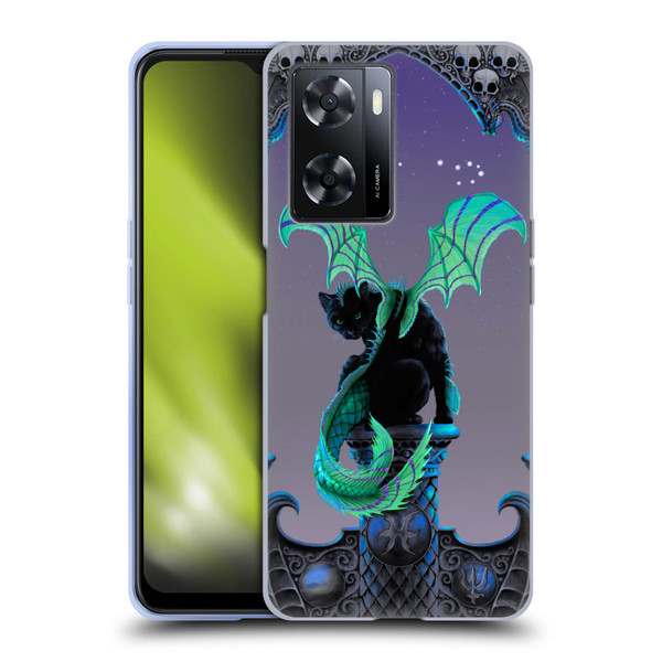 Stanley Morrison Dragons 2 Gothic Winged Cat Soft Gel Case for OPPO A57s
