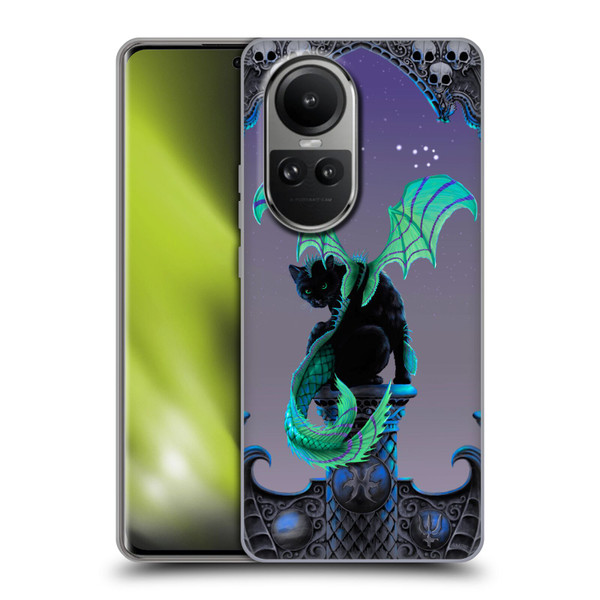 Stanley Morrison Dragons 2 Gothic Winged Cat Soft Gel Case for OPPO Reno10 5G / Reno10 Pro 5G