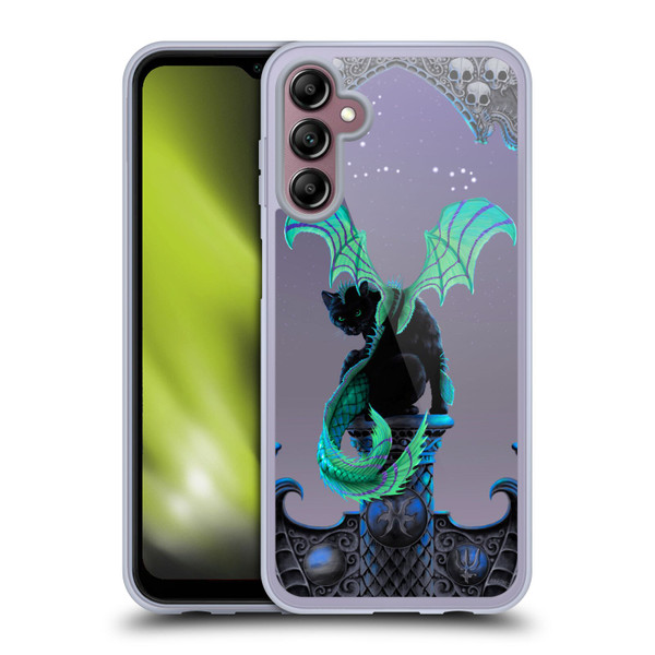 Stanley Morrison Dragons 2 Gothic Winged Cat Soft Gel Case for Samsung Galaxy A14 5G