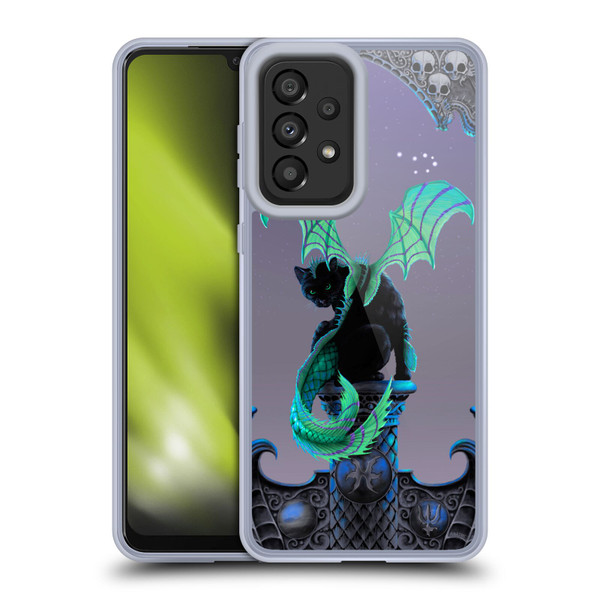 Stanley Morrison Dragons 2 Gothic Winged Cat Soft Gel Case for Samsung Galaxy A33 5G (2022)