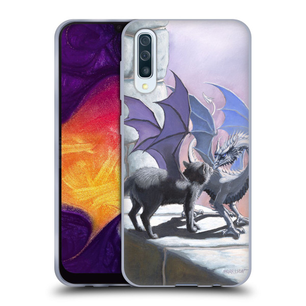 Stanley Morrison Dragons 2 Black Winged Cat Soft Gel Case for Samsung Galaxy A50/A30s (2019)