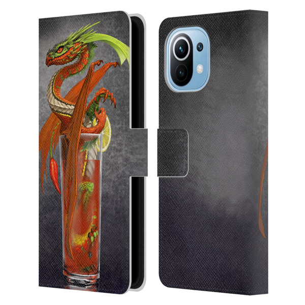 Stanley Morrison Dragons Red Tomato Bloody Mary Leather Book Wallet Case Cover For Xiaomi Mi 11