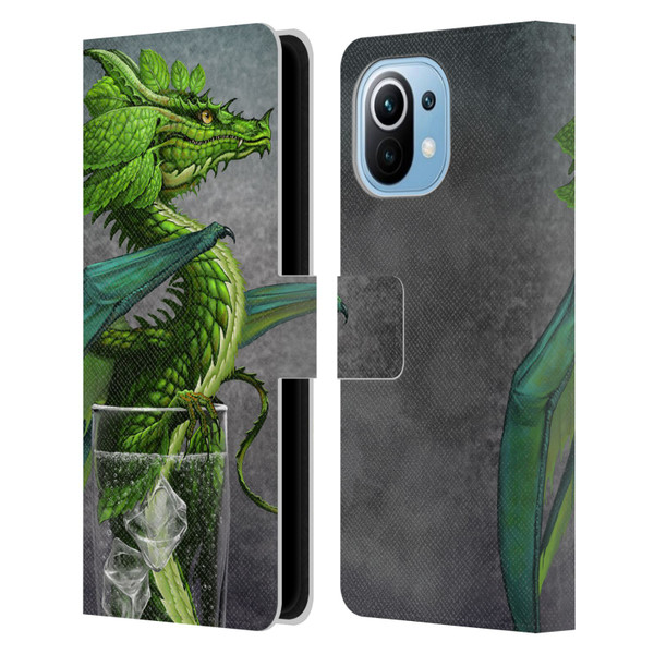 Stanley Morrison Dragons Green Mojito Drink Leather Book Wallet Case Cover For Xiaomi Mi 11