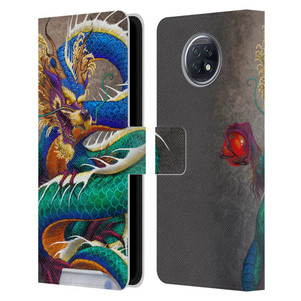Stanley Morrison Dragons Asian Sake Drink Leather Book Wallet Case Cover For Xiaomi Redmi Note 9T 5G