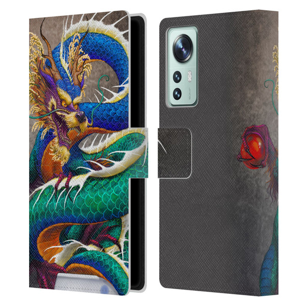 Stanley Morrison Dragons Asian Sake Drink Leather Book Wallet Case Cover For Xiaomi 12