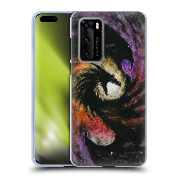 Stanley Morrison Dragons 3 Swirling Starry Galaxy Soft Gel Case for Huawei P40 5G