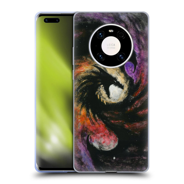 Stanley Morrison Dragons 3 Swirling Starry Galaxy Soft Gel Case for Huawei Mate 40 Pro 5G