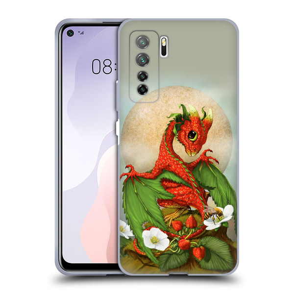 Stanley Morrison Dragons 3 Strawberry Garden Soft Gel Case for Huawei Nova 7 SE/P40 Lite 5G