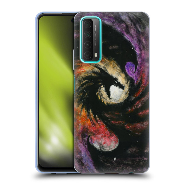 Stanley Morrison Dragons 3 Swirling Starry Galaxy Soft Gel Case for Huawei P Smart (2021)