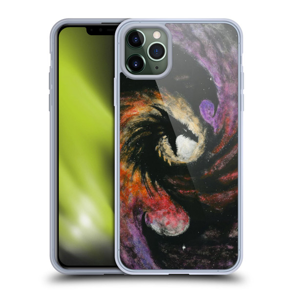 Stanley Morrison Dragons 3 Swirling Starry Galaxy Soft Gel Case for Apple iPhone 11 Pro Max