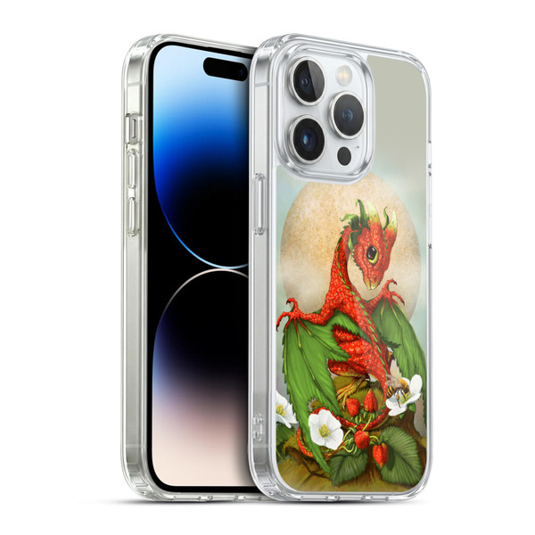 Stanley Morrison Dragons 3 Strawberry Garden Soft Gel Case for Apple iPhone 14 Pro & MagSafe