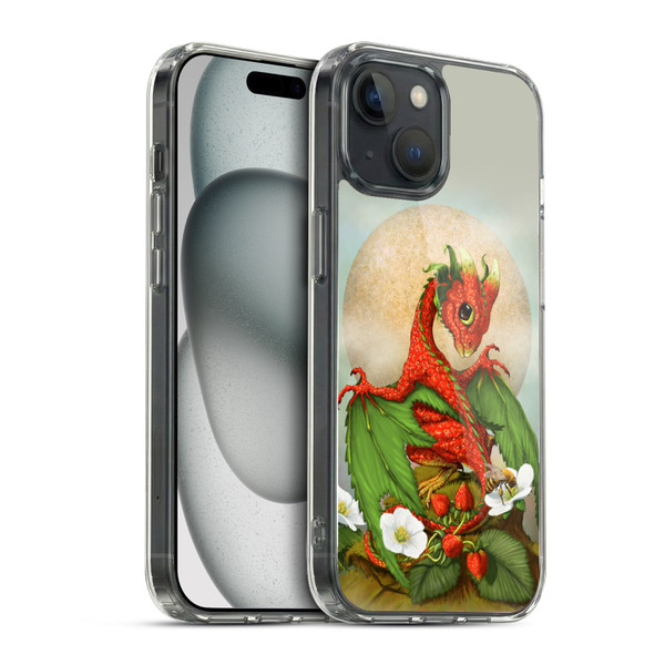 Stanley Morrison Dragons 3 Strawberry Garden Soft Gel Case for Apple iPhone 15 & MagSafe