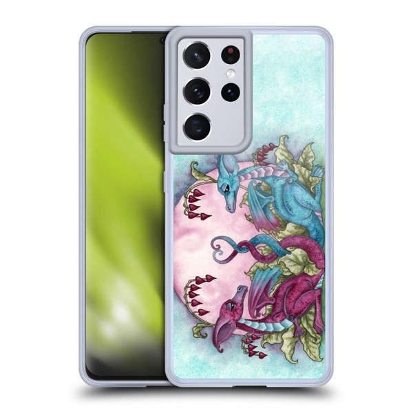 Amy Brown Folklore Love Dragons Soft Gel Case for Samsung Galaxy S21 Ultra 5G