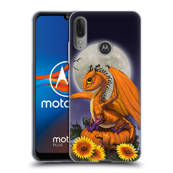 Stanley Morrison Dragons 3 Halloween Pumpkin Soft Gel Case for Motorola Moto E6 Plus
