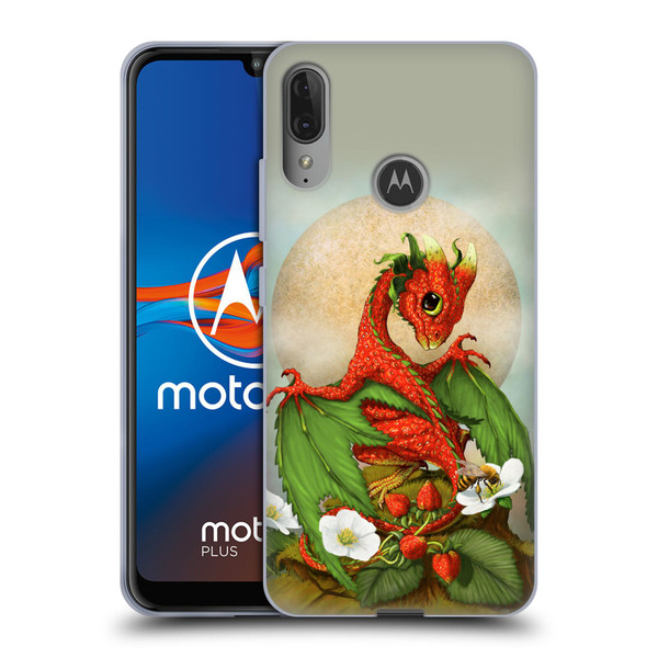 Stanley Morrison Dragons 3 Strawberry Garden Soft Gel Case for Motorola Moto E6 Plus