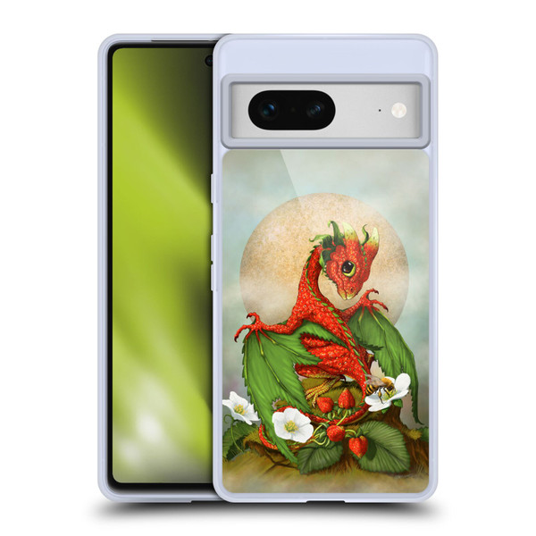 Stanley Morrison Dragons 3 Strawberry Garden Soft Gel Case for Google Pixel 7