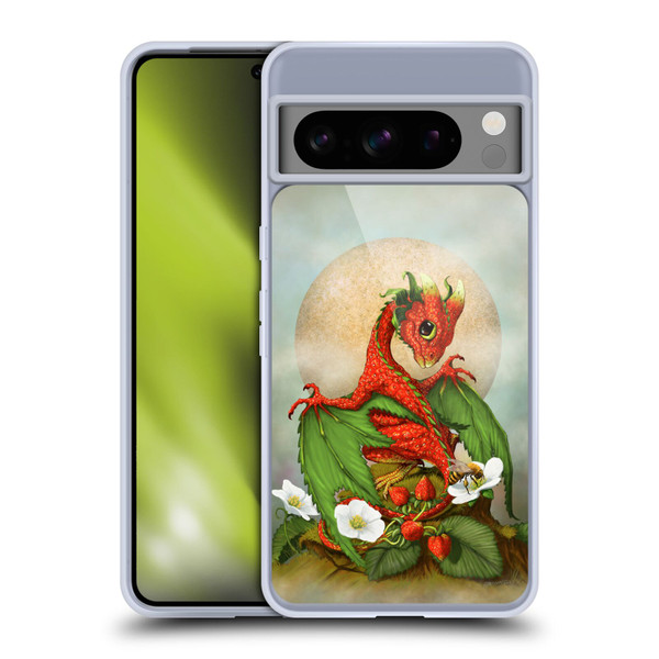 Stanley Morrison Dragons 3 Strawberry Garden Soft Gel Case for Google Pixel 8 Pro