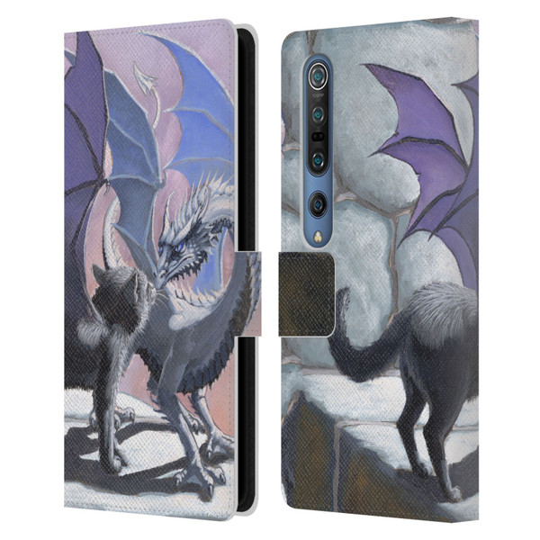 Stanley Morrison Dragons 2 Black Winged Cat Leather Book Wallet Case Cover For Xiaomi Mi 10 5G / Mi 10 Pro 5G