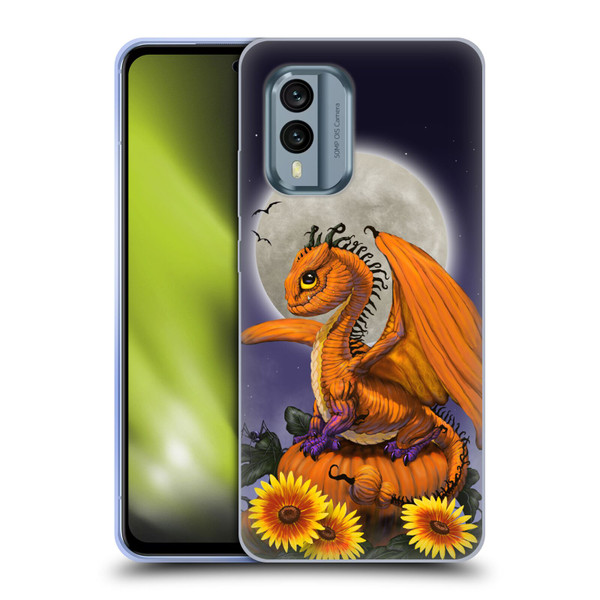 Stanley Morrison Dragons 3 Halloween Pumpkin Soft Gel Case for Nokia X30