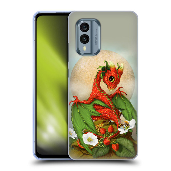 Stanley Morrison Dragons 3 Strawberry Garden Soft Gel Case for Nokia X30