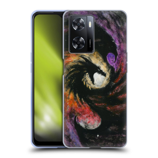 Stanley Morrison Dragons 3 Swirling Starry Galaxy Soft Gel Case for OPPO A57s
