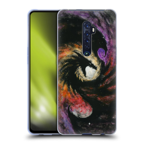 Stanley Morrison Dragons 3 Swirling Starry Galaxy Soft Gel Case for OPPO Reno 2