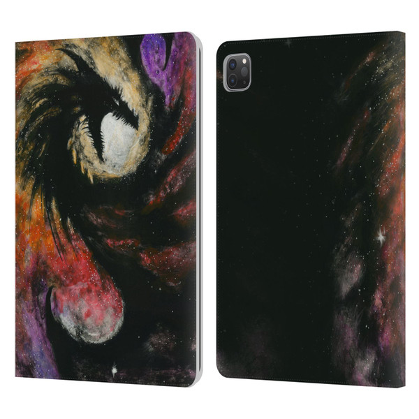 Stanley Morrison Dragons 3 Swirling Starry Galaxy Leather Book Wallet Case Cover For Apple iPad Pro 11 2020 / 2021 / 2022