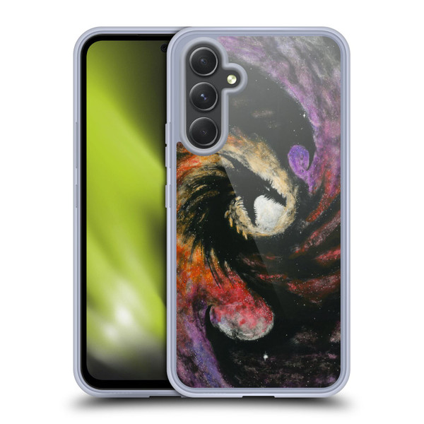 Stanley Morrison Dragons 3 Swirling Starry Galaxy Soft Gel Case for Samsung Galaxy A54 5G