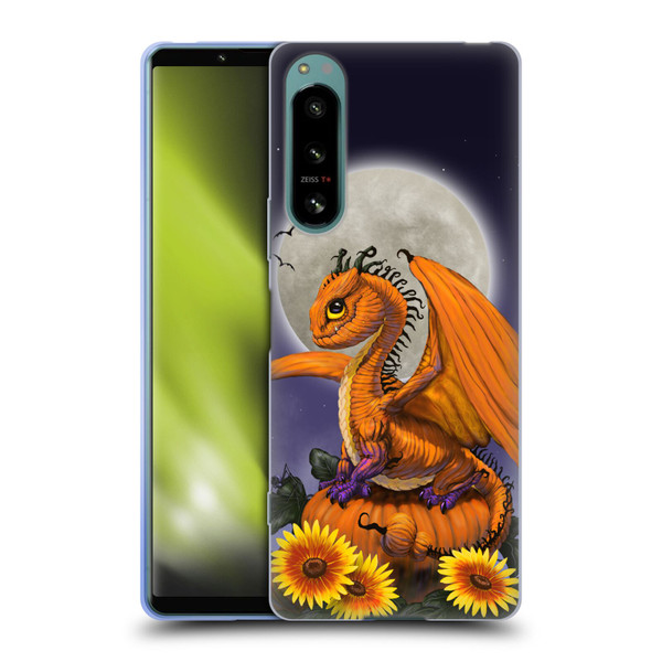 Stanley Morrison Dragons 3 Halloween Pumpkin Soft Gel Case for Sony Xperia 5 IV