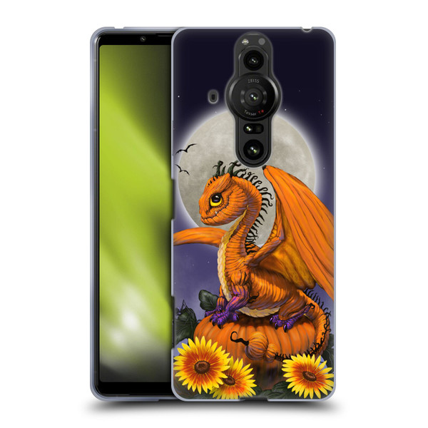 Stanley Morrison Dragons 3 Halloween Pumpkin Soft Gel Case for Sony Xperia Pro-I
