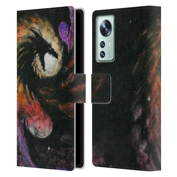 Stanley Morrison Dragons 3 Swirling Starry Galaxy Leather Book Wallet Case Cover For Xiaomi 12