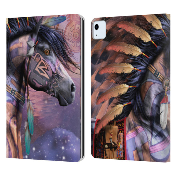 Laurie Prindle Fantasy Horse Native American Shaman Leather Book Wallet Case Cover For Apple iPad Air 2020 / 2022