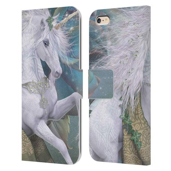 Laurie Prindle Fantasy Horse Kieran Unicorn Leather Book Wallet Case Cover For Apple iPhone 6 Plus / iPhone 6s Plus