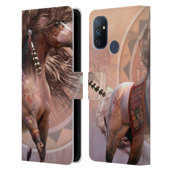 Laurie Prindle Fantasy Horse Spirit Warrior Leather Book Wallet Case Cover For OnePlus Nord N100