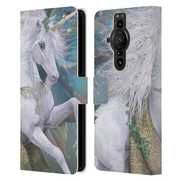 Laurie Prindle Fantasy Horse Kieran Unicorn Leather Book Wallet Case Cover For Sony Xperia Pro-I