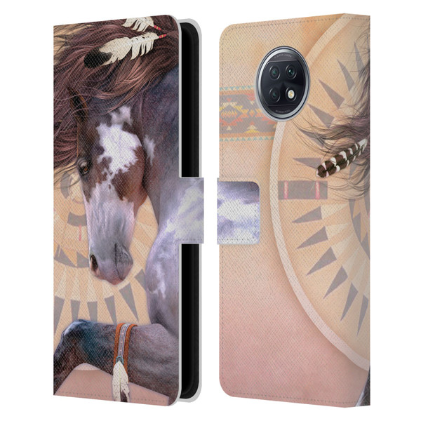 Laurie Prindle Fantasy Horse Native Spirit Leather Book Wallet Case Cover For Xiaomi Redmi Note 9T 5G