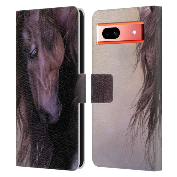Laurie Prindle Western Stallion Equus Leather Book Wallet Case Cover For Google Pixel 7a